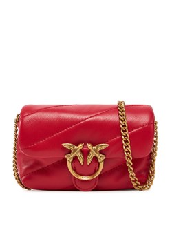 Torebka PINKO Love Puff Micro C PE 24 PCPL 100041 A0F2 Czerwony ze sklepu eobuwie.pl w kategorii Kopertówki - zdjęcie 182060626