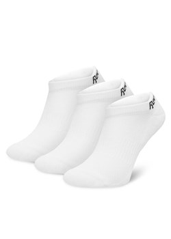 Zestaw 3 par niskich skarpet unisex Reebok R0356-SS24 (3-pack) Biały ze sklepu eobuwie.pl w kategorii Skarpetki damskie - zdjęcie 182060779