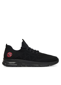 Sneakersy Rieker B7376-00 Czarny ze sklepu eobuwie.pl w kategorii Buty sportowe męskie - zdjęcie 182060819