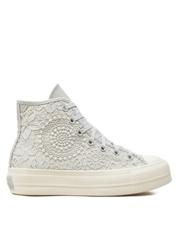 Trampki Converse Chuck Taylor All Star Lift Platform Butterflies A07538C Biały ze sklepu eobuwie.pl w kategorii Trampki damskie - zdjęcie 182061005