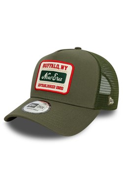 Czapka z daszkiem New Era Patch Trucker 60603678 Khaki ze sklepu eobuwie.pl w kategorii Czapki z daszkiem damskie - zdjęcie 182061066