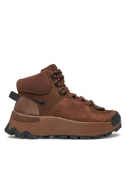 Sneakersy Nike City Classic Boot DQ5601 200 Brązowy ze sklepu eobuwie.pl w kategorii Buty sportowe damskie - zdjęcie 182061515