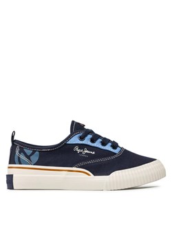 Tenisówki Pepe Jeans Ottis Bamba PBS30525 Granatowy ze sklepu eobuwie.pl w kategorii Trampki dziecięce - zdjęcie 182062139