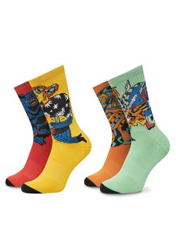 Zestaw 4 par wysokich skarpet unisex Volcom Fa Bob Mollena D6312506 Kolorowy ze sklepu eobuwie.pl w kategorii Skarpetki męskie - zdjęcie 182062446