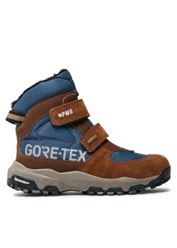 Kozaki Primigi GORE-TEX 4924111 S Brązowy ze sklepu eobuwie.pl w kategorii Buty zimowe dziecięce - zdjęcie 182063326