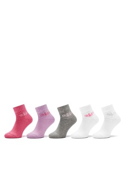 Zestaw 5 par wysokich skarpet dziecięcych adidas Linear IR8229 Kolorowy ze sklepu eobuwie.pl w kategorii Skarpetki dziecięce - zdjęcie 182063576