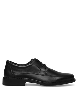 Półbuty Rieker B0812-00 Czarny ze sklepu eobuwie.pl w kategorii Buty eleganckie męskie - zdjęcie 182063857