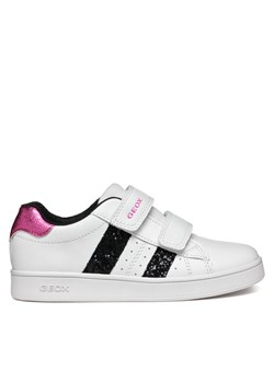 Sneakersy Geox J Eclyper Girl J45LRA 000BC C0404 D Biały ze sklepu eobuwie.pl w kategorii Buty sportowe dziecięce - zdjęcie 182064005