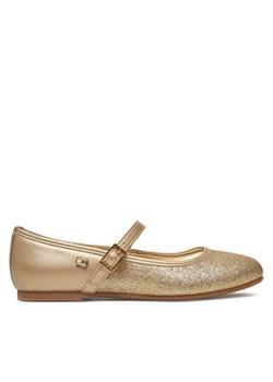 Baleriny Tommy Hilfiger Ballerina T4A3-33930-0572 S Złoty ze sklepu eobuwie.pl w kategorii Balerinki dziecięce - zdjęcie 182064137