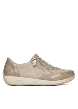 Sneakersy Rieker N1112-60 Złoty ze sklepu eobuwie.pl w kategorii Buty sportowe damskie - zdjęcie 182064336
