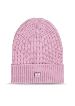 Czapka Tommy Jeans Tjw Cosy Knit Beanie AW0AW15462 Różowy ze sklepu eobuwie.pl w kategorii Czapki zimowe damskie - zdjęcie 182064619