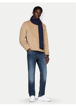 Szalik Tommy Hilfiger Monotype AM0AM12837 Granatowy ze sklepu eobuwie.pl w kategorii Szaliki męskie - zdjęcie 182064709