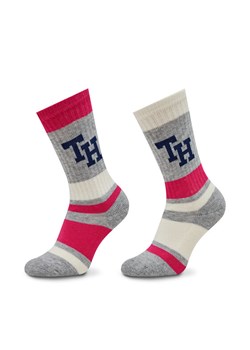 Zestaw 2 par wysokich skarpet dziecięcych Tommy Hilfiger 701224988 Kolorowy ze sklepu eobuwie.pl w kategorii Skarpetki dziecięce - zdjęcie 182064758