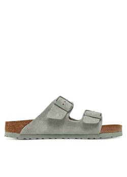 Klapki Birkenstock Arizona zamsz 1029215 Zielony ze sklepu eobuwie.pl w kategorii Klapki damskie - zdjęcie 182065036