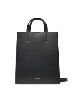 Torebka Calvin Klein Line Lthr Mini Tote 32 LV04F3002G Czarny ze sklepu eobuwie.pl w kategorii Torebki damskie - zdjęcie 182065197
