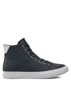 Sneakersy Tommy Hilfiger Th Hi Vulc Street Lth Ess FM0FM04897 Niebieski - id: 0000303772451 - marki Tommy Hilfiger - 182065306 Sneakersy Tommy Hilfiger Th Hi Vulc Street Lth Ess FM0FM04897 Niebieski ze sklepu eobuwie.pl w kategorii Trampki męskie - zdjęcie 182065306