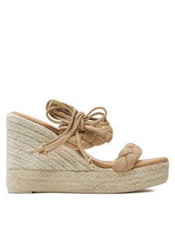 Espadryle Manebi Hamptons Two Braided Bands Wedge Espadrilles M 1.1 WE Beżowy ze sklepu eobuwie.pl w kategorii Espadryle damskie - zdjęcie 182065448
