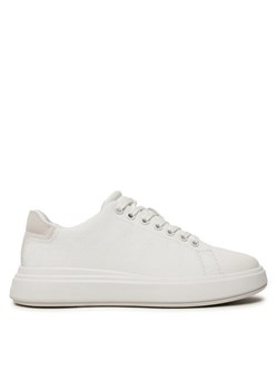 Sneakersy Calvin Klein Cupsole Lace Up Mono HW0HW02445 Biały ze sklepu eobuwie.pl w kategorii Buty sportowe damskie - zdjęcie 182065546