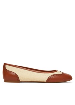 Baleriny LAUREN RALPH LAUREN Jayna 802961799001 Beżowy ze sklepu eobuwie.pl w kategorii Balerinki - zdjęcie 182065806