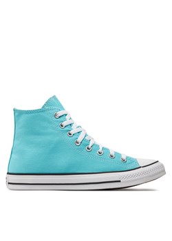 Trampki Converse Chuck Taylor All Star Hi A06562C Niebieski ze sklepu eobuwie.pl w kategorii Trampki damskie - zdjęcie 182066115