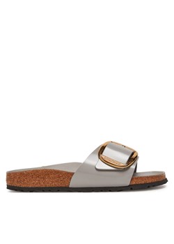 Klapki Birkenstock Madrid Big Buckle Hex 1029534 Szary ze sklepu eobuwie.pl w kategorii Klapki damskie - zdjęcie 182066176