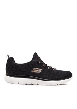 Sneakersy Skechers Leopard Spot 149037/BKRG Czarny ze sklepu eobuwie.pl w kategorii Buty sportowe damskie - zdjęcie 182066498