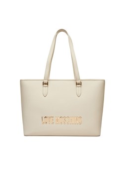 Torebka LOVE MOSCHINO JC4190PP1MKD0110 Écru ze sklepu eobuwie.pl w kategorii Torby Shopper bag - zdjęcie 182066628