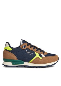 Sneakersy Pepe Jeans PBS30576 Brązowy ze sklepu eobuwie.pl w kategorii Buty sportowe dziecięce - zdjęcie 182066847