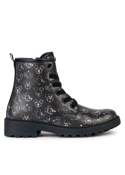 Trapery Geox J Casey Girl J2620D 00004 C9999 S Czarny ze sklepu eobuwie.pl w kategorii Buty zimowe dziecięce - zdjęcie 182066887