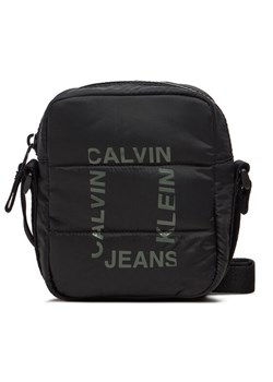 Saszetka Calvin Klein Jeans Grid Logo IU0IU00649 Czarny ze sklepu eobuwie.pl w kategorii Saszetki - zdjęcie 182067106