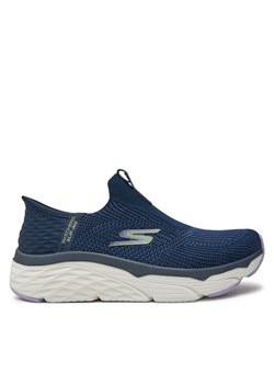 Sneakersy Skechers Smooth Transition 128571/NVLV Granatowy ze sklepu eobuwie.pl w kategorii Buty sportowe damskie - zdjęcie 182067195