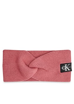Opaska materiałowa Calvin Klein Mono Logo Patch K60K612660 Różowy ze sklepu eobuwie.pl w kategorii Opaski do włosów - zdjęcie 182067275