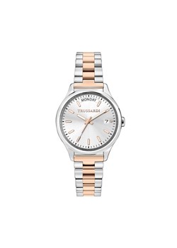 Zegarek Trussardi R2453170501 Srebrny ze sklepu eobuwie.pl w kategorii Zegarki - zdjęcie 182067307