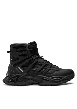 Sneakersy Guess Belluno Mid FMTBEM ELE12 Czarny ze sklepu eobuwie.pl w kategorii Buty sportowe męskie - zdjęcie 182067396