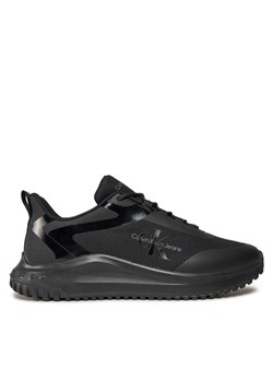 Sneakersy Calvin Klein Jeans Eva Runner Low Lace Ml Mix YM0YM00968 Czarny ze sklepu eobuwie.pl w kategorii Buty sportowe męskie - zdjęcie 182067707