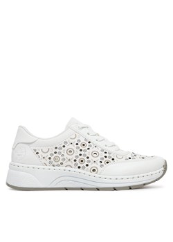 Sneakersy Rieker N6506-80 Biały ze sklepu eobuwie.pl w kategorii Buty sportowe damskie - zdjęcie 182067766