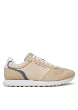 Sneakersy Tommy Hilfiger New Eva Runner Summer Nylon Pop FM0FM05427 Beżowy ze sklepu eobuwie.pl w kategorii Buty sportowe męskie - zdjęcie 182067899
