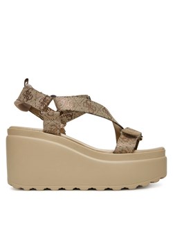 Sandały Guess FLJOCI LEL03 Złoty ze sklepu eobuwie.pl w kategorii Sandały damskie - zdjęcie 182068036