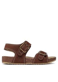 Sandały Timberland Castle Island 2 Strap TB0A5SZT9311 Brązowy ze sklepu eobuwie.pl w kategorii Sandały dziecięce - zdjęcie 182068218
