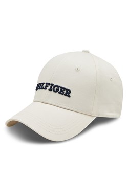 Czapka z daszkiem Tommy Hilfiger Hilfiger Prep Cap AW0AW16040 Écru ze sklepu eobuwie.pl w kategorii Czapki z daszkiem damskie - zdjęcie 182068236