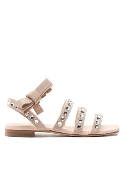 Sandały AGL Crystal Flat D667034PCKG085F643 Różowy ze sklepu eobuwie.pl w kategorii Sandały damskie - zdjęcie 182068879