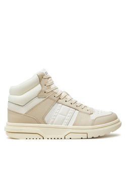 Sneakersy Tommy Jeans The Brooklyn Mid Top EN0EN02579 Écru ze sklepu eobuwie.pl w kategorii Buty sportowe damskie - zdjęcie 182069288