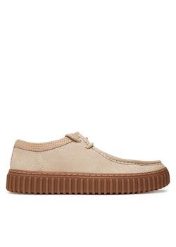 Półbuty Clarks Torhill Low 26180906 Écru ze sklepu eobuwie.pl w kategorii Półbuty męskie - zdjęcie 182069469