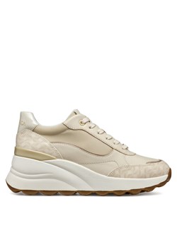 Sneakersy Geox D45WAA 08504 C1122 Écru ze sklepu eobuwie.pl w kategorii Buty sportowe damskie - zdjęcie 182069705