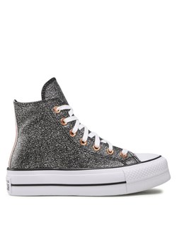 Trampki Converse Ctas Lift Hi A01301C Szary ze sklepu eobuwie.pl w kategorii Trampki damskie - zdjęcie 182069776