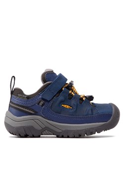 Trekkingi Keen Targhee Low Wp 1026290 Granatowy ze sklepu eobuwie.pl w kategorii Buty trekkingowe dziecięce - zdjęcie 182070026