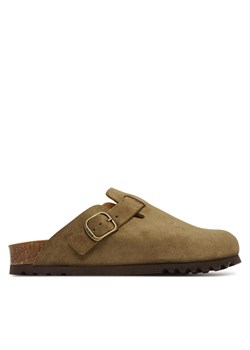 Klapki Scholl Fae  F32198 Khaki ze sklepu eobuwie.pl w kategorii Klapki damskie - zdjęcie 182070205