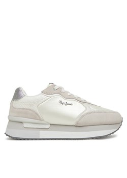 Sneakersy Pepe Jeans Rusper Shine PLS60033 Biały ze sklepu eobuwie.pl w kategorii Buty sportowe damskie - zdjęcie 182070225
