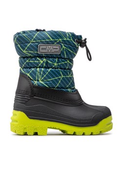 Śniegowce CMP Kids Sneewy SnowBoots 3Q71294 Zielony ze sklepu eobuwie.pl w kategorii Buty zimowe dziecięce - zdjęcie 182070236