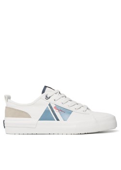 Sneakersy Pepe Jeans Allen Flag Color PMS30903 Biały ze sklepu eobuwie.pl w kategorii Trampki męskie - zdjęcie 182070295